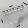 Flat Hose Adapter for Air Conditioning and Exhaust Solutions For Easy Setup with Locking Tabs for Secure Attachment