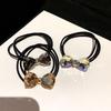 Modische Strass Elastische Haargummis für Mädchen Haargummi Seil Scrunchie Accessoires Pferdeschwanz Kopfschmuck Accessoires