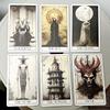 Gothic Tarot Horror Style 78 Rider Waite Cards 10.3*6cm Embark on An Eerie Journey Card Deck