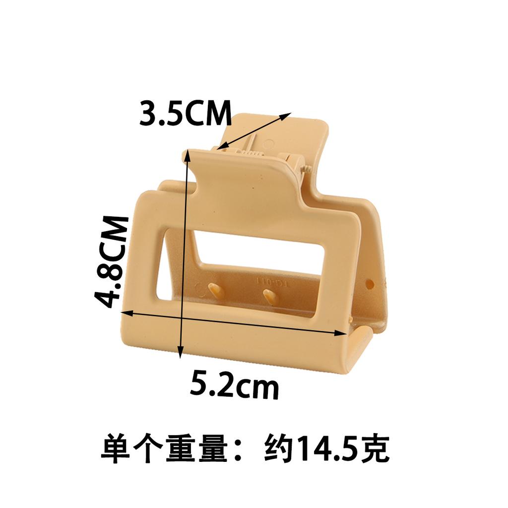 Seamless Spray Paint Cross-border Frosted Hair Clip Rectangular Claw Clip Large Hair Shark Clip
