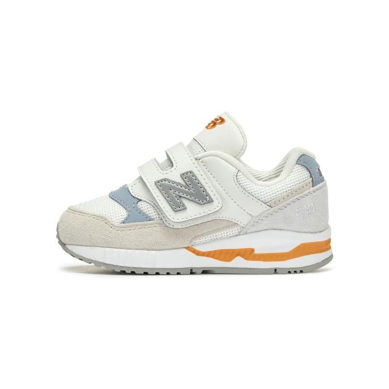 New Balance NB 530 Series Sports Anti-Kick Wear-Resistant Mid-Top Walking Shoes Baby Shoes White Gray IV530GC