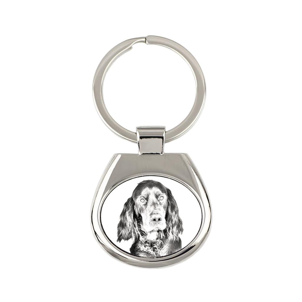 Gordon Setter - Keychain with a Dog, Keychain with a Print, Personalized Pendant from the Art-Dog Brand