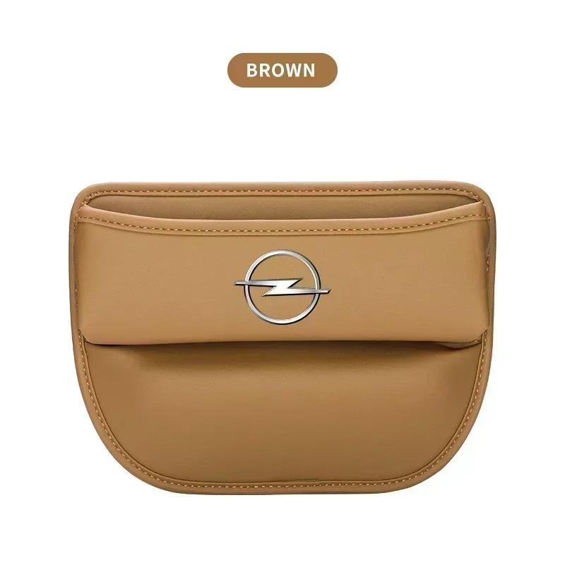 VKXG1 Leather Car Crevice Side Storage Pocket For Opel Astra H G J Insignia Mokka Zafira Corsa Vectra C D Antara Combo Accessories