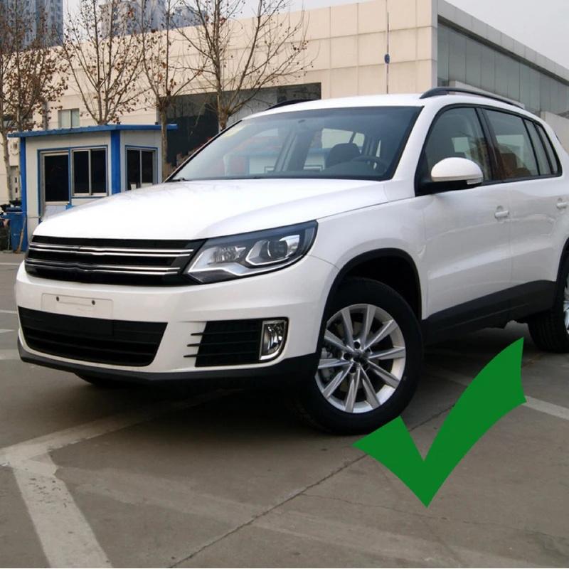 Car Window Side Spoiler Air Splitter Lip Trims Sticker For VW Tiguan Mk1 2007 2008 2009 2010 2011 2012 2013 2014 2015 2016