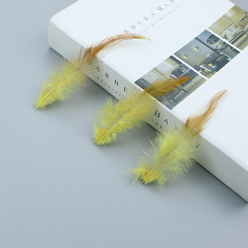 Long Red Pointed Feathers Colored Chicken Feathers Dream Catcher Cat Stick Decorative Accessories Diy Handmade Materials