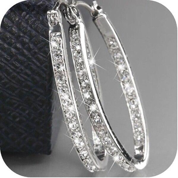 Exquisite Damen-Ohrringe aus 925er Sterlingsilber, 18 Karat Gold, natürlicher Edelstein, Diamant-Creolen, Hochzeit, Verlobungsschmuck