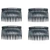 4 pcs Black Clear Hair Combs 7 Cm Slide Combs Stylish Hair Slides  Women