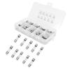 100 Stück Sicherung Schnellschmelzend Glas 0,2A 0,5A 1A 2A 3A 5A 8A 10A 15A 20A Set Kit zum Schutz