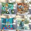 Bilibili Nausicaa Valley Wind Anime Pillow Case Square Pillow Bedroom Sofa Leisure ComfortCar Living Room Home Decoration 40X40