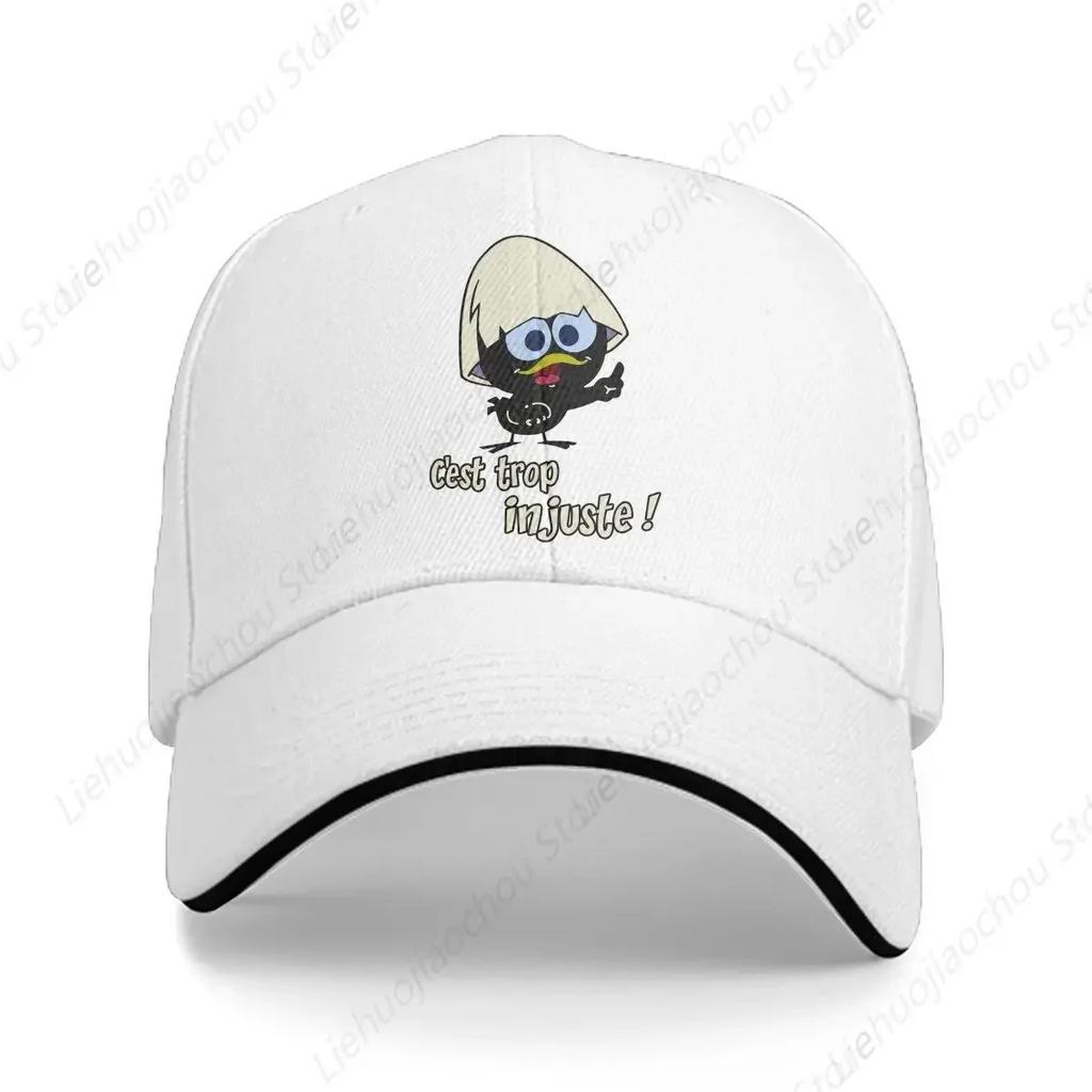Triblend Solid Color Baseball Caps Peaked Cap Calimero Cartoon Sun Shade Hats Unisex Women