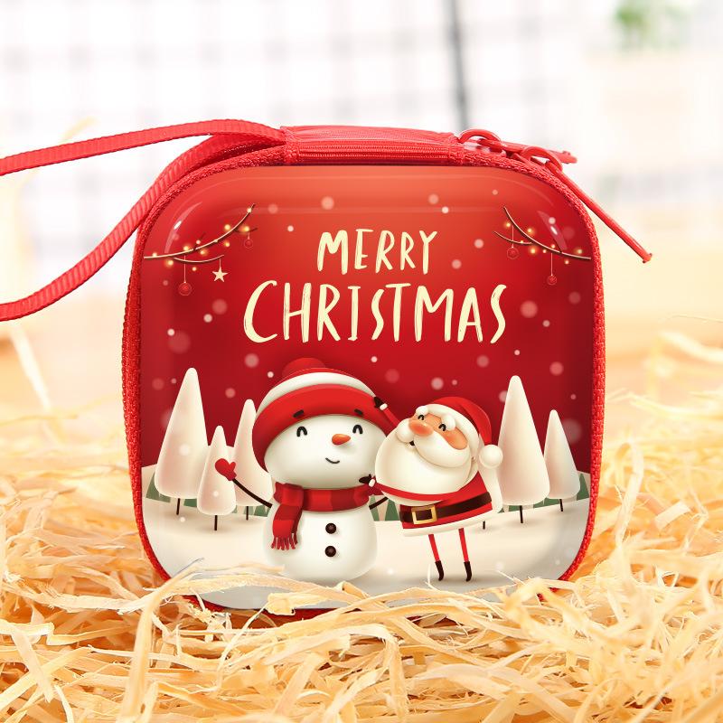

Christmas Decor Gift Zipper Wallet Children s Coin Purse Cute Santa Cartoon Holiday Gift Bags For Guests Wedding Birthday Party 1pc
