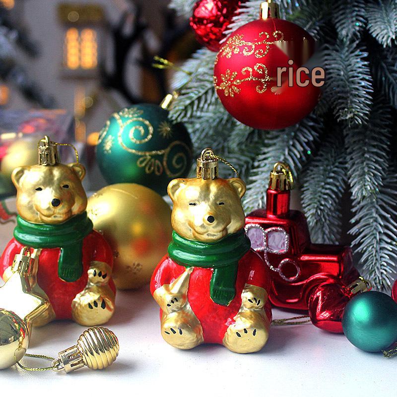 72PCS Irregular Shaped Painted Christmas Ball Ornaments for Tree Decoration