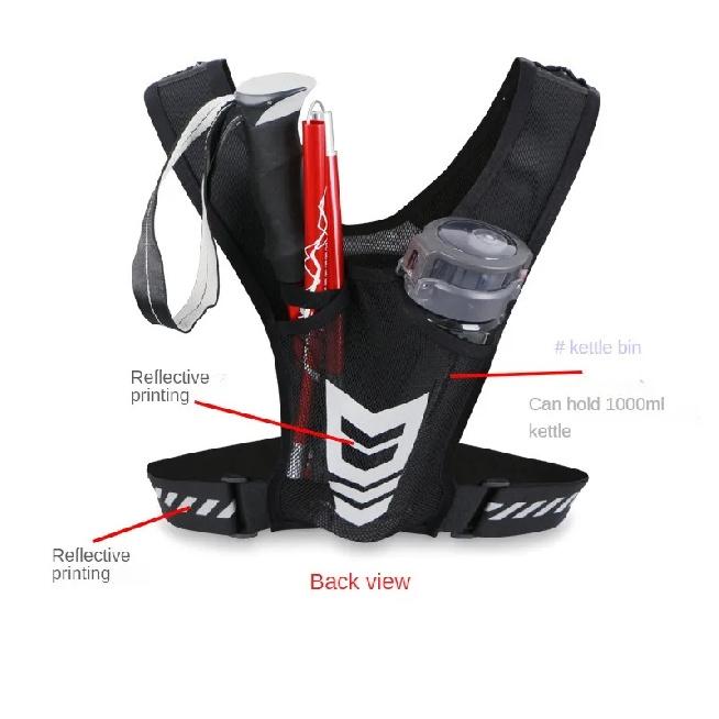 Ultra Light Running Vest with Phone Pocket Water Bottle Holder Breathable Hydration Pack for Outdoor Sports Cycling Hiking Trail