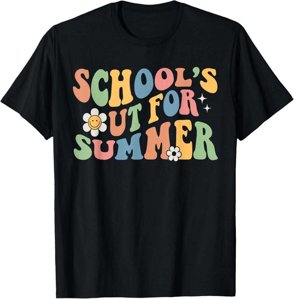 School s Out For Summer Teachers Last Day Of School Retro T-Shirt Unisex T-Shirt S