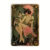 Vintage Pinup Girl Coffee Metal Tin Sign Charming Wall Art For Home Cafe Bar Apartment & Restaurant Decor - Perfect Holiday Gift