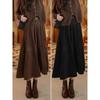 Gonna midi elegante a vita alta, linea ad A, da donna, Autunno/Inverno 2025, Ampio svaso, Design modellante.