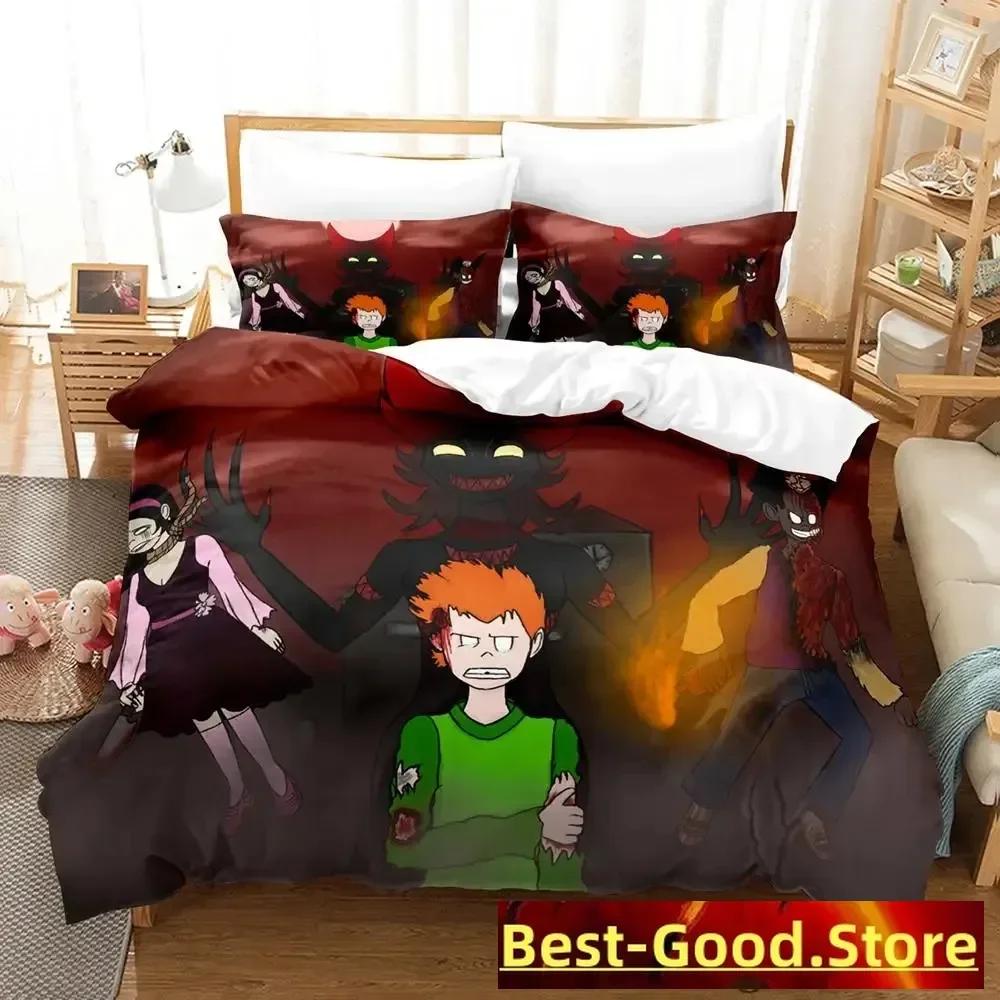Jeff And Jane Creepypasta Printed Bed Set Duvet Cover Pillowcase Bedding Set Linen Sheet Quilt Cover Queen King Size Anime