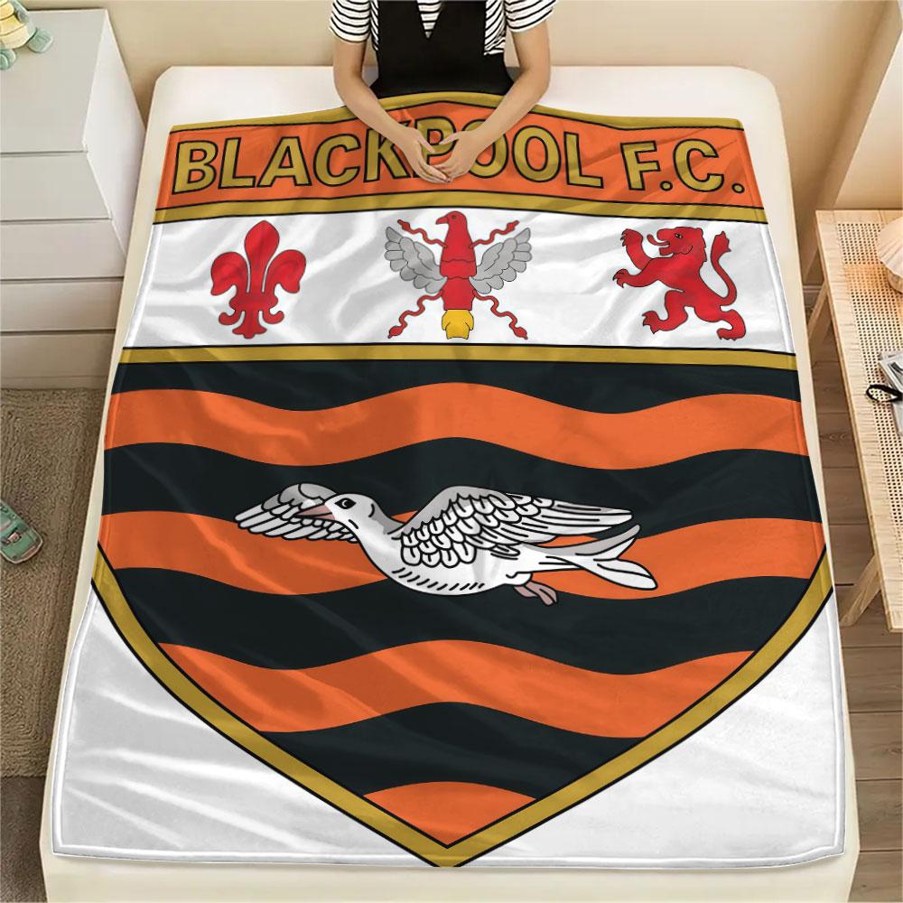 Coperta Blackpool F.C., Alta qualità, Confortevole per Tutte le Stagioni, Decorazione per la Casa, Calore e Comfort