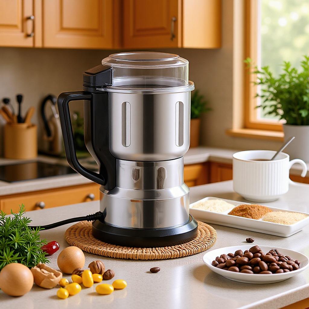Household Grinder Pulverizer - Small Fine Powder Crusher & Kitchen Food Processor for Grains and Medicinal Materials