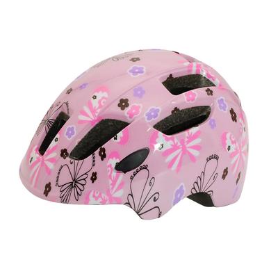 TEITO Helmet Junior Bicycle Helmet Age 6 Butterfly Pink Flower Easy To Put On and Take Off Girls Kindergarten Nursery SG Mark Easy To Put On and Take