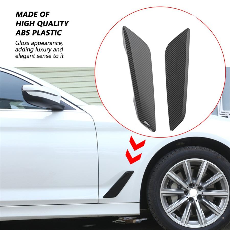 For 2017 2018 BMW 5 Series G30 Vents Decorative Cover Trim Carbon Fiber Style
