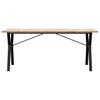 Vidaxl Dining Table with Y-Shaped Legs, 180X90X75.5 Cm
