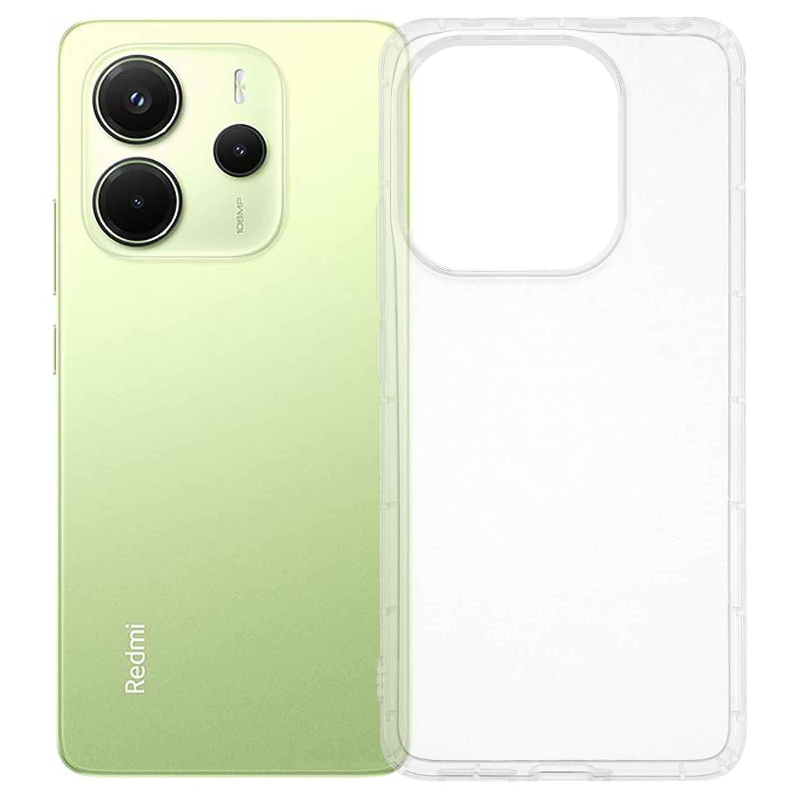 

For Xiaomi Redmi Note 14 4G (163.25mm) Case Transparent TPU Phone Back Cover Airbag Protection As Shown A