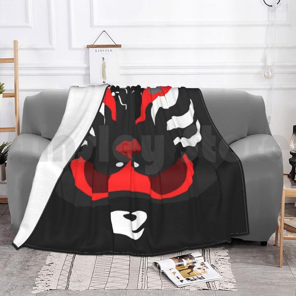 Black Blanket Fashion Custom Japan Japanese Omatsuri Kabuki Oni Demon Fox Devil Namahage Fudo Noh