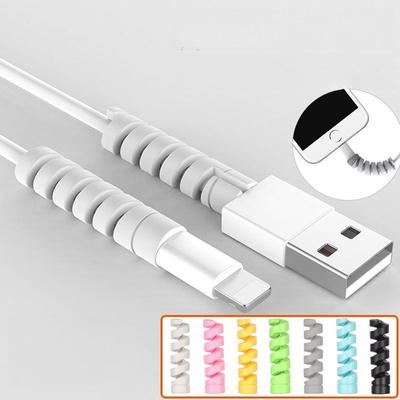 Cable Protector Silicone Data Line Saver Cord Cover for iPhone Samsung USB Charging Cable