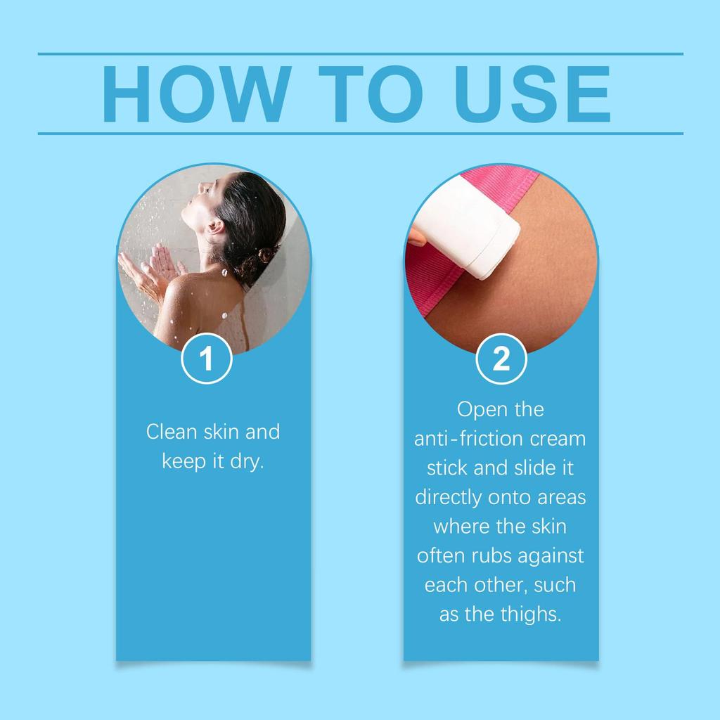 OUHOE Oberschenkel Anti-Scheuer-Stick Outdoor-Sport Haut Bein Feuchtigkeitspflege Schützende Fußcreme