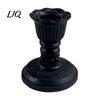 Dining Table Candle Holder Vintage Taper Holder, Nostalgic Resin Candlestick Decorative Stand for Wedding Party Dinning Centerpiece European Retro