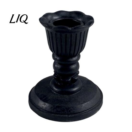 Dining Table Candle Holder Vintage Taper Holder, Nostalgic Resin Candlestick Decorative Stand for Wedding Party Dinning Centerpiece European Retro