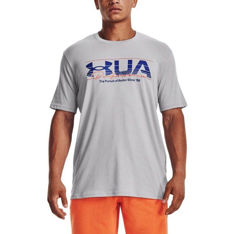 Under Armour T Shirts Men's Gray Crew Neck Moderate 1376845-011
