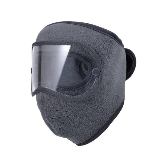 Thermal Mask with Removable Goggles Fleece Warm Mask Breathable Winter Mask Windproof Full Face Protection for Skiing Cycling Hiking Running Men Women