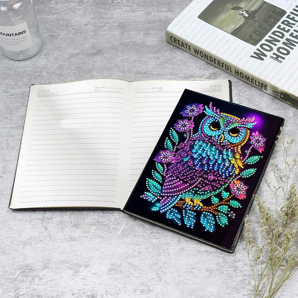Special Shaped Animals Diamond Painting Journal Notebook No Lines Rhinestone Art Hand Craft Kit for Birthdays Or Christmas Gifts