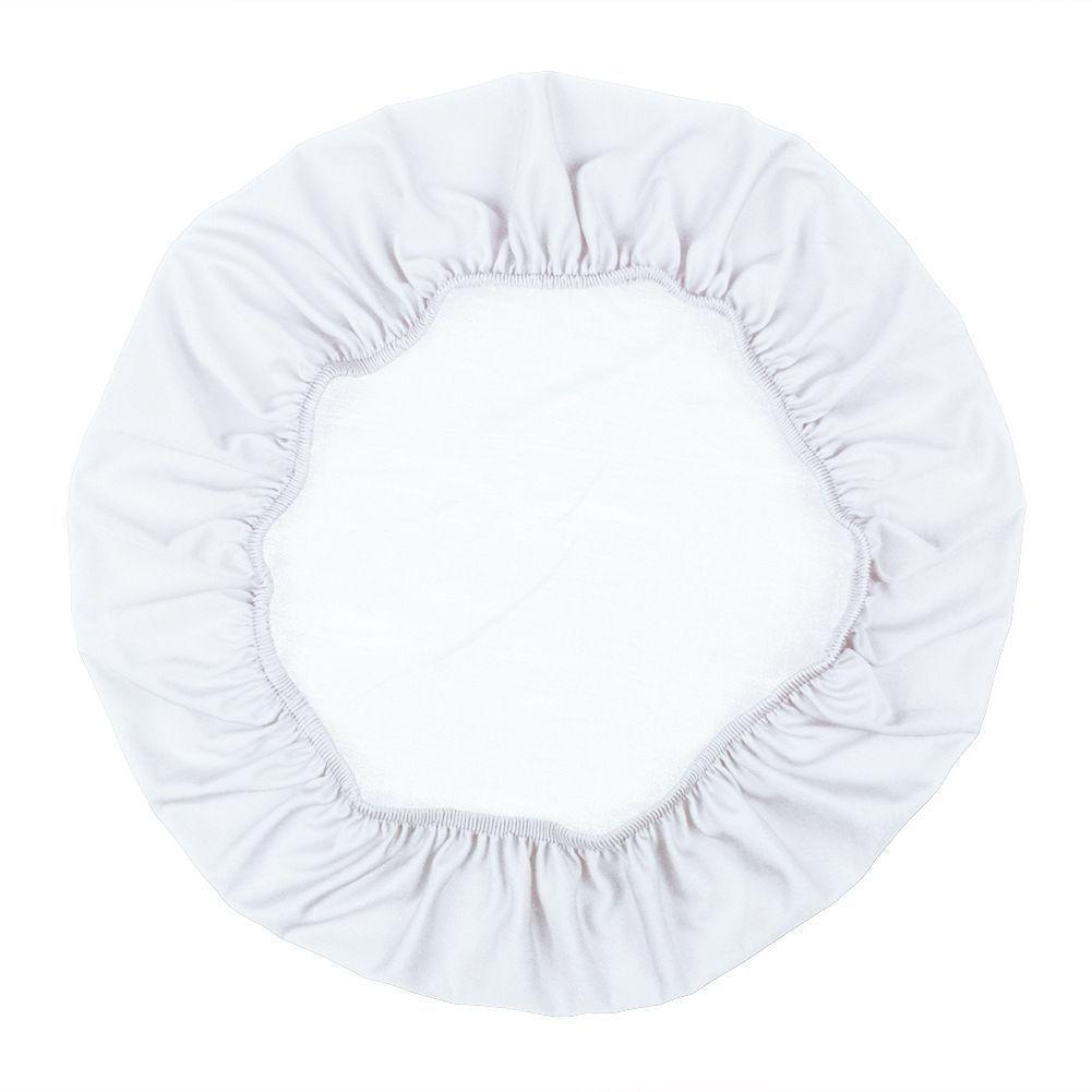 

Высококачественный чехол на сиденье стула из полиэстера и спандекса, декоративный капюшон белый