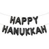 Happy Hanukkah Banner Hanukkah Party Decorations Chanukah Festival Garland Party Supplies for Fireplace Mantle, Happy Chanukah 16 inch Multicolor