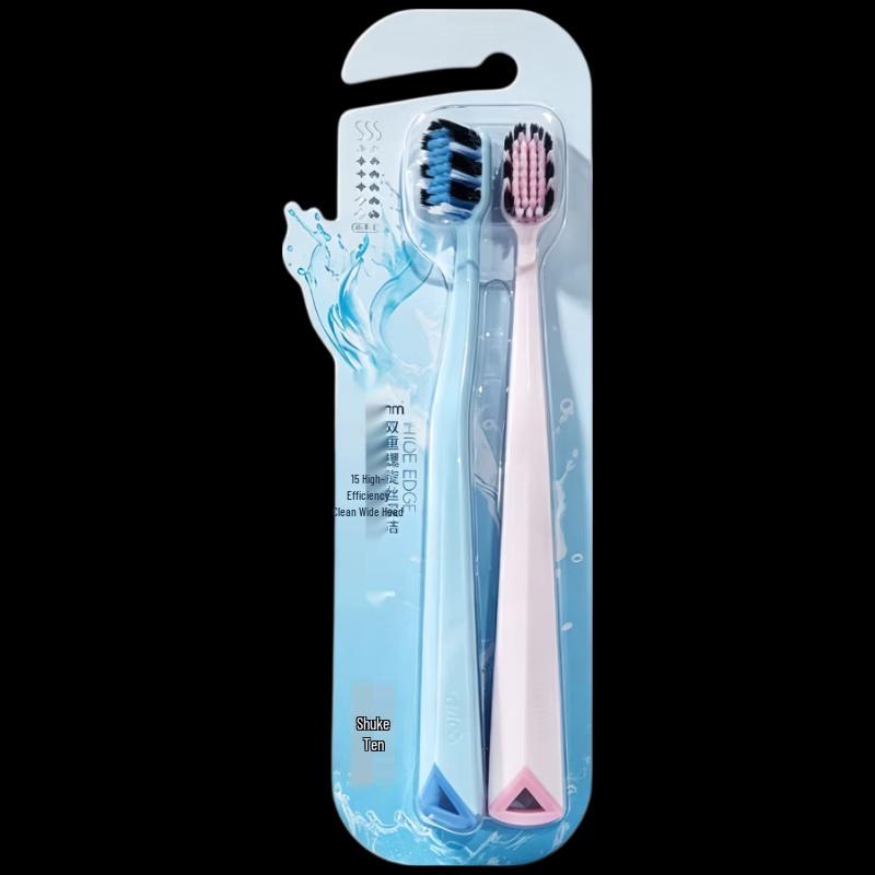 Shuke High-Density Clean Wide Head Soft Toothbrush, 6-Pack