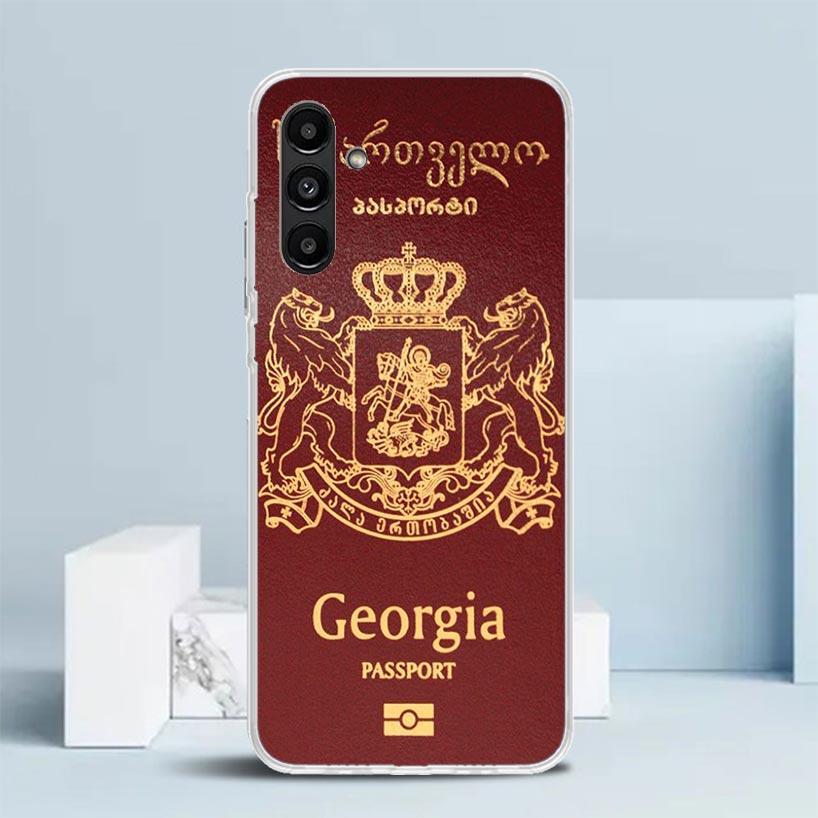 Georgia Flag Phone Case For Samsung Galaxy A17 A37 A57 A16 A15 A14 A13 A56 A55 A54 A53 A36 A35 A34 A33 A26 A25 A24 A23 Galaxy A5