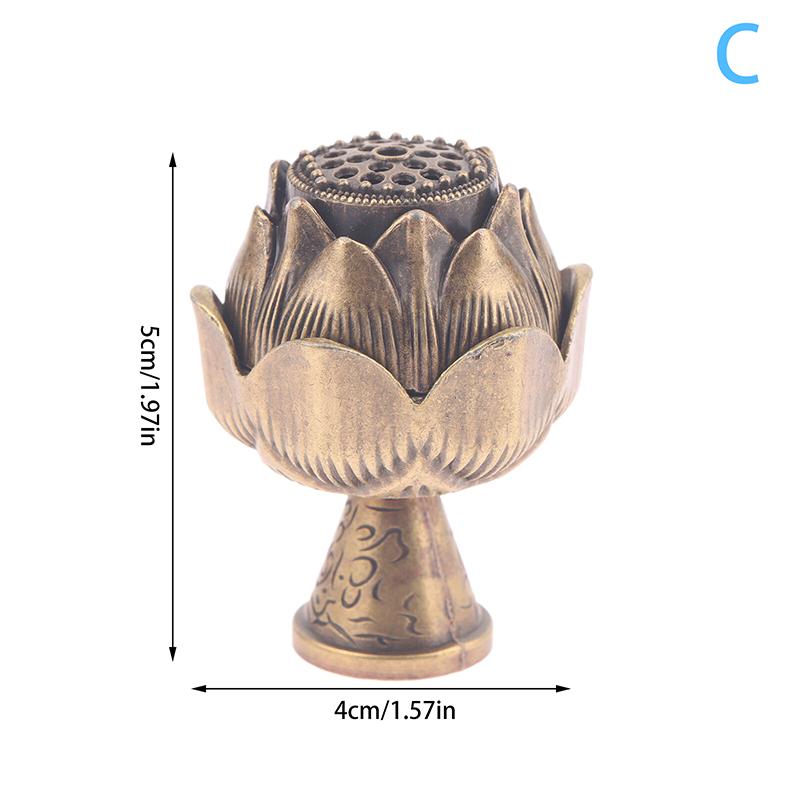 

Alloy Lotus Incense Burner Lotus Incense Censer Archaic Copper Sandalwood House Furnishings Home Office Decoration