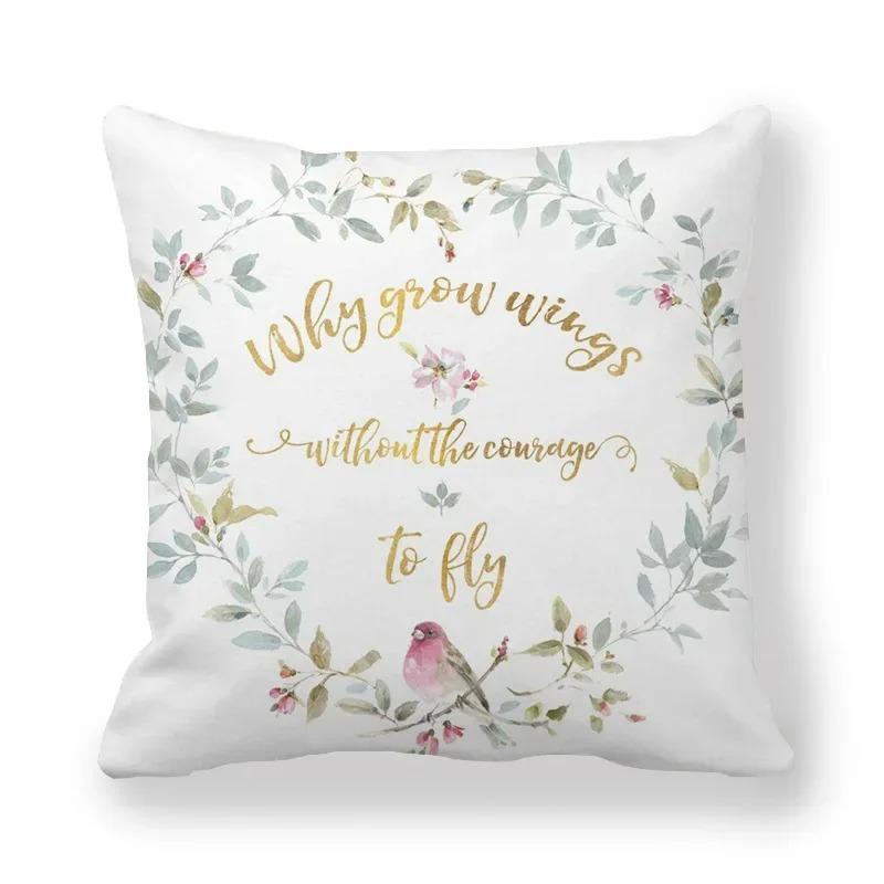 Housse de coussin florale camélia Rose, taie d'oreiller Vintage à imprimé Floral, décorative pour canapé