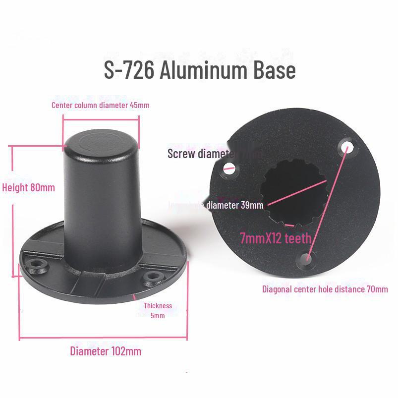 Metal Speaker Bracket with Aluminum Seat Tray - Professional Stage Sound Support and Installation Accessories
