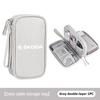 SSOE5 Portable Car Driver's License Cable Gadget Card Pouch Keys Storage Bag For Skoda Kodiaq Octavia 2 3 Rapid Karoq Fabia Kamiq