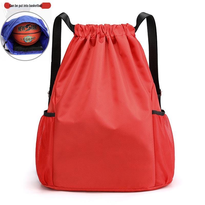 Customized Large-Capacity Drawstring Sports Bag for Children's Size 5 Basketball, Football, and Adult Size 7 Basketball