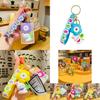 Cute Rabbit Flower Night Light Keychain Pvc Material For Party Graduation Gifts