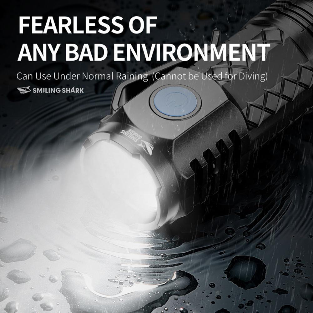 3LED Mini Portable Torch with Pen Clip Car Repair Working Lights Anti-Slip Repair Emergency Light 500mAh for Outdoor Camping Use