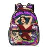 Anime Hair Girl Rihanna Student Backpack School Bag Hiking Travel Daypack for Men Women Fashion Bookbag Shoulder Bags