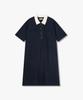 STUDIO TOMBOY Color Block Collared Short Sleeve Dress_Dark Navy 9176241983