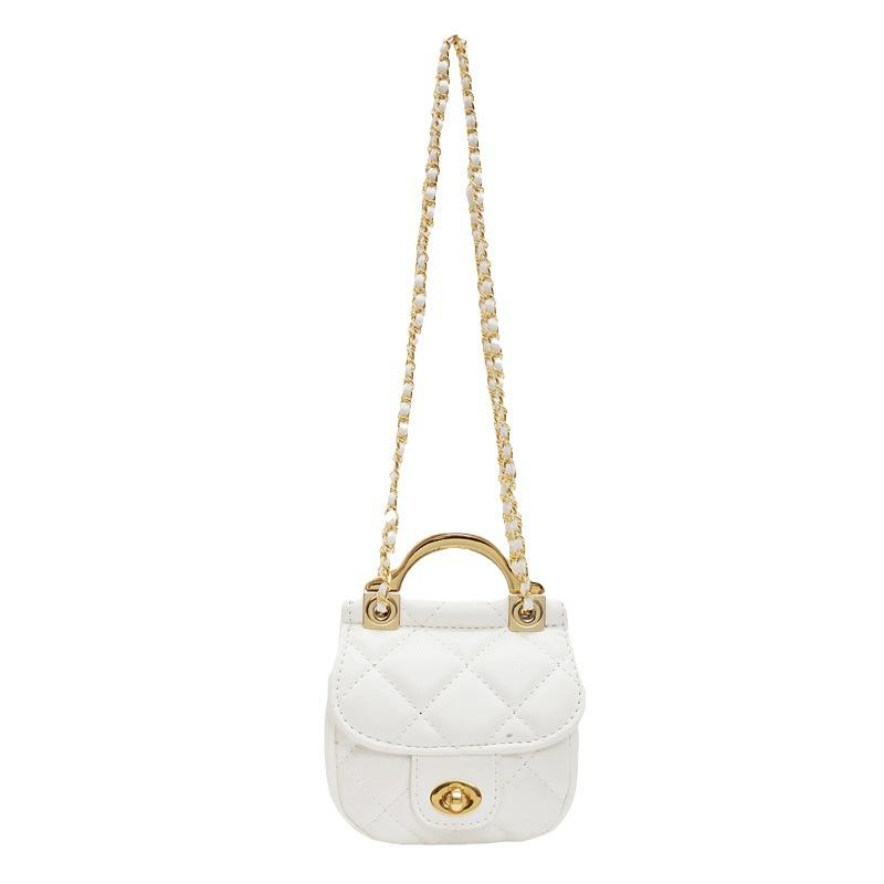 2025 New Diamond Embroidery Thread Small Square Bag Hanger Handbag Chain Single Shoulder Crossbody Small Satchel