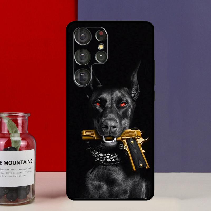 Animal Doberman Dog Funda Case For Samsung Galaxy S25 Ultra S9 S10 S20 S21 S22 Plus S23 Ultra S24 FE Phone Cover
